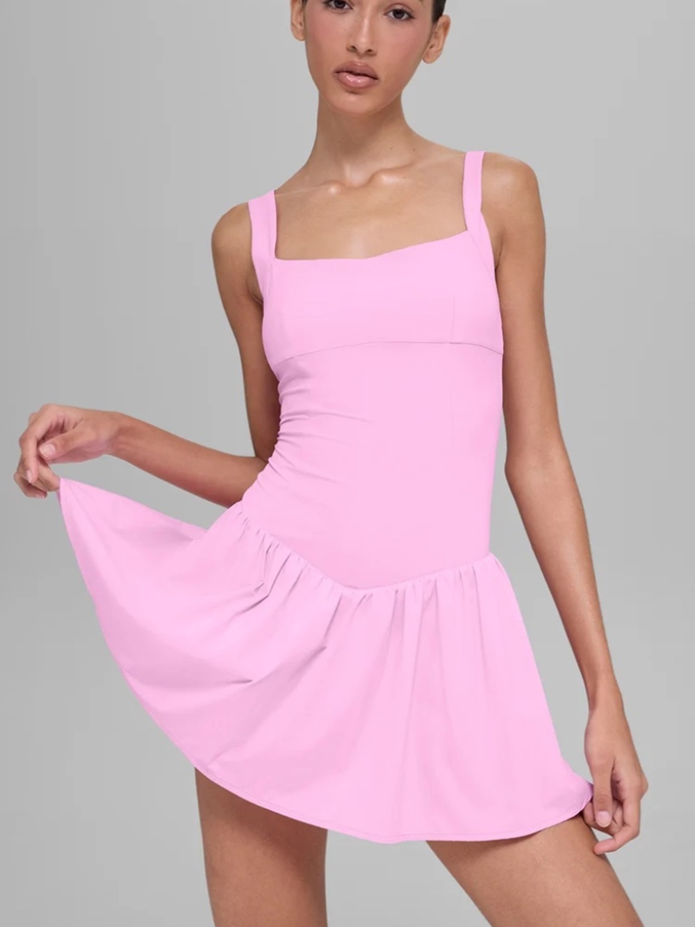 ALO Break Point Tennis Dress Candy Heart Pink Large NEW WITH TAGS
